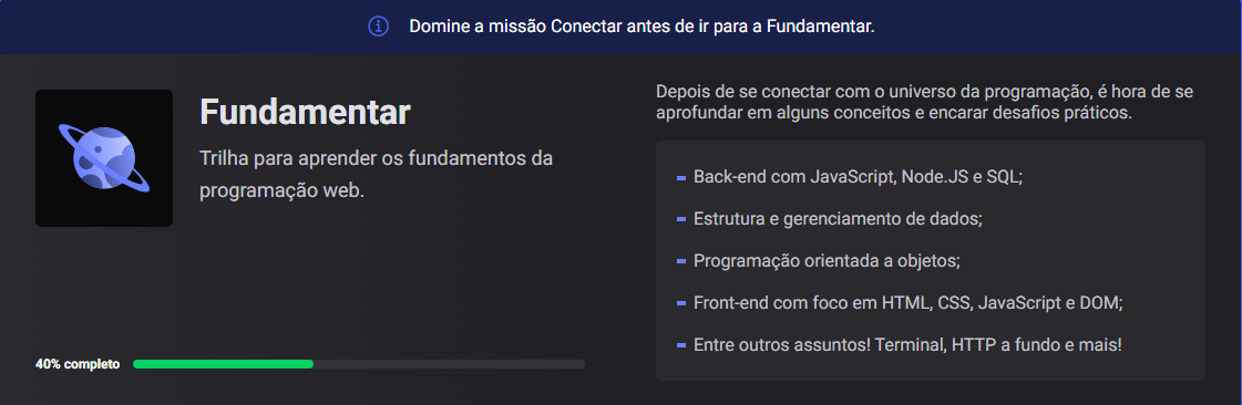 Trilha Fundamentar